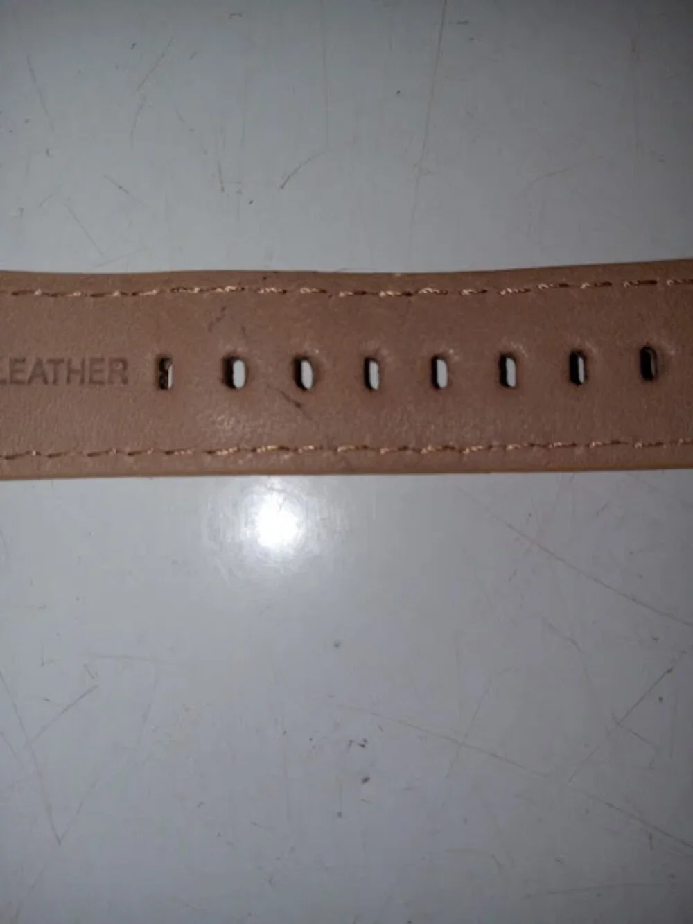 Michael Kors MK2399 Rose Gold Leather Band Watch- Needs Battery
